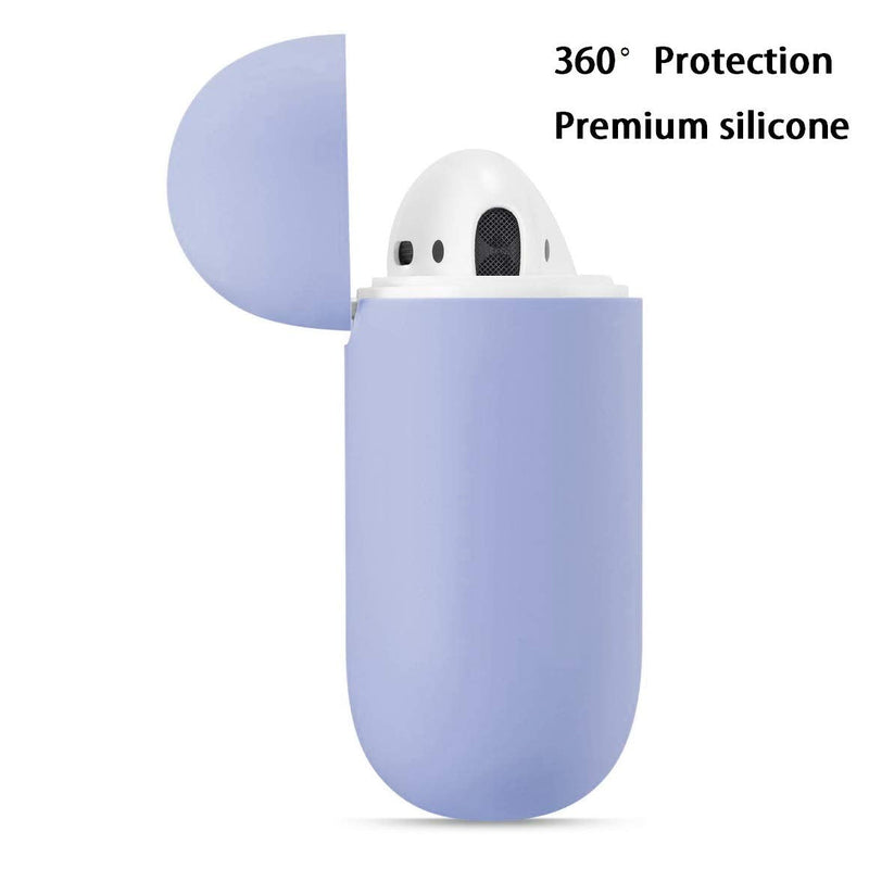  [AUSTRALIA] - ZLZB AirPods Case, Airpods Accessories,AirPods Case Protection No Keychain,Airpods Silicon Case,Ultra-Thin Soft Airpods Cover Skin Compatible with Airpods 1 & AirPods 2(Sky Blue) Sky Blue