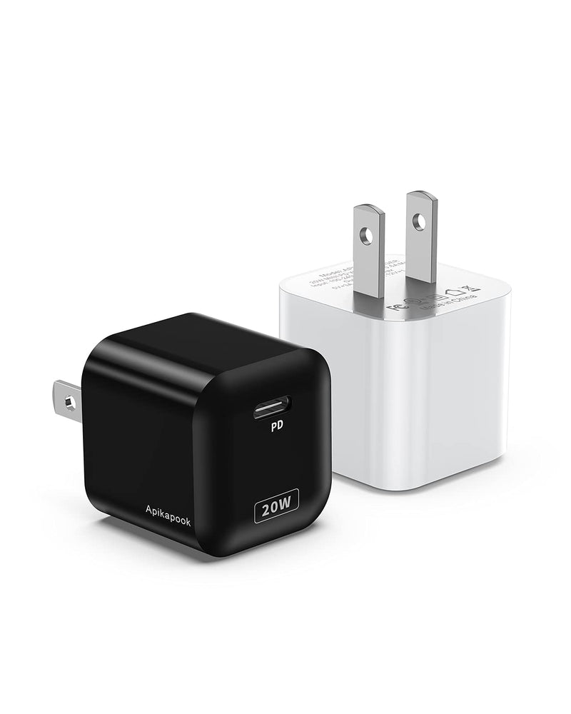  [AUSTRALIA] - USB C Wall Charger, 2-Pack 20W Fast Charger for iPhone, PD3.0 Compact Charger Block Quick Charging, USB C Power Adapter Compatible with iPhone 13/13 Mini/13 Pro/13 Pro Max/12/12 Pro Max/11, and More