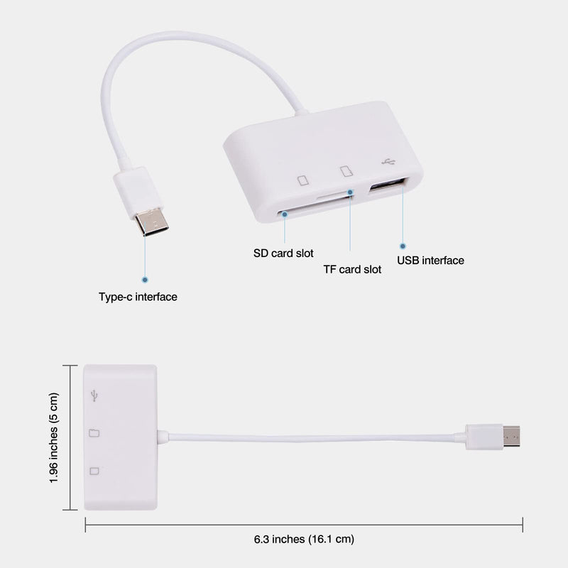  [AUSTRALIA] - [2 Pack] SD Card Reader for Android, Micro SD Card to USB Adapter, USB C SD Card Reader for Camera Memory Card Reader, Wansurs SD Card Reader for PC Phone Pads