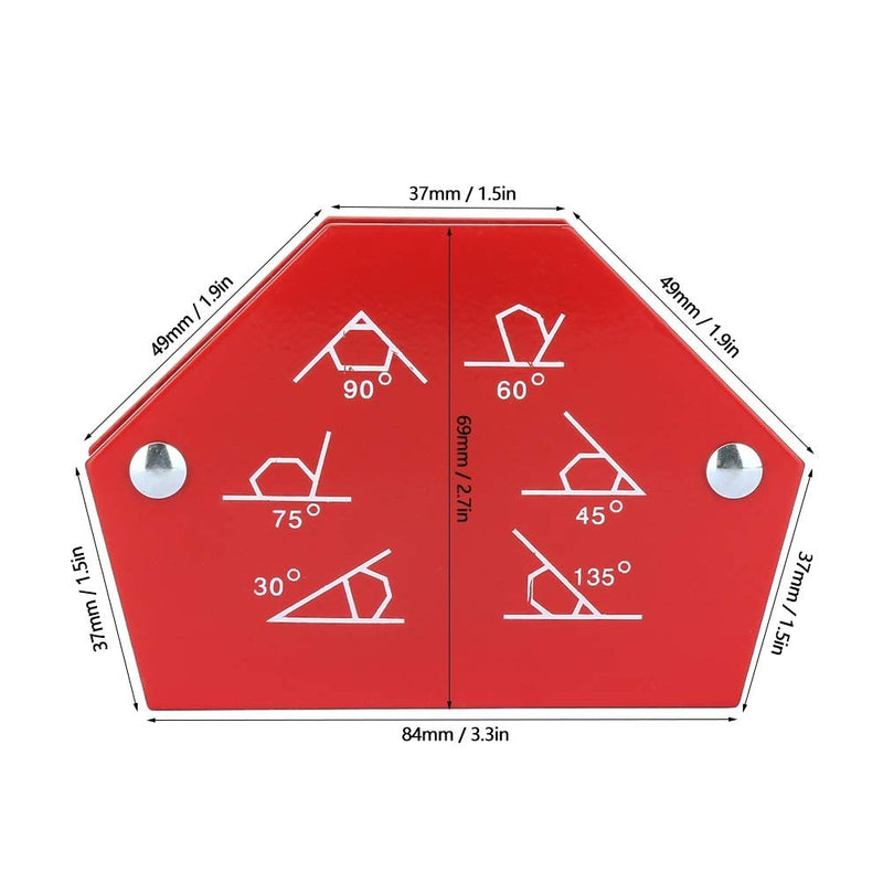  [AUSTRALIA] - Delaman Welding Magnet Holder, Multi-Angle Six Sides Welding Magnet Holder Arrows Magnetic Welder Fixing Tool (Size : 25LBS)