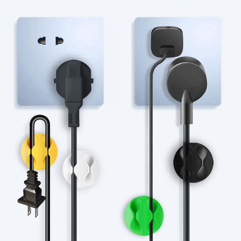  [AUSTRALIA] - Fanoshon 35 PCS Charging Cable Protectors Charger Cord Savers for iPhone Cables, Spiral Silicone USB Cable Ends Markers Covers for Most Cellphone and Tablet Data Lines (with 4 pcs Desk Cable Drops)