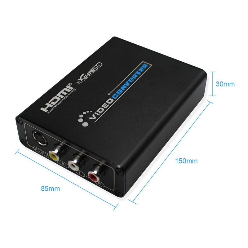  [AUSTRALIA] - HDMI to 3RCA AV CVBS Composite & S-Video R/L Audio for DVD VCR PS2 PS3 Xbox HDTV