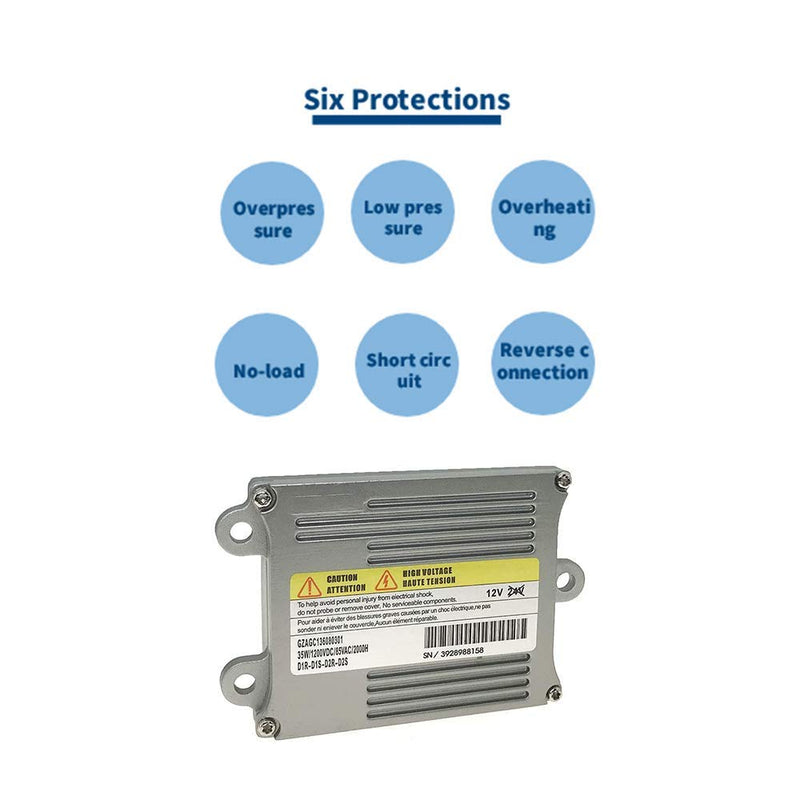 XLD 144 Xenon Headlight Ballast Control Unit D1S D1R for 2005-2007 Mercury Montego 2008-2012 Land Rover LR2 2006-2011 Aston Martin 2009-2010 Volkswagen Passat CC Replace OE XLD 145 63117180050 - LeoForward Australia