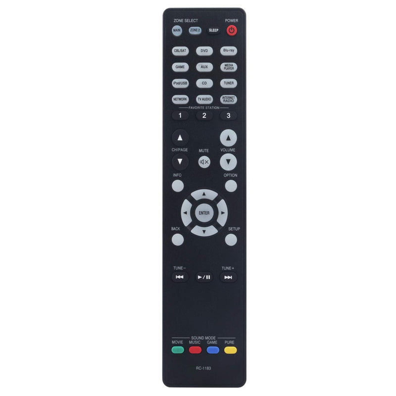 RC-1183 RC1183 Replace Remote Control fit for Denon AV Receiver AVR-X2000 AVR-E400 AVRX2000 AVRE400 - LeoForward Australia