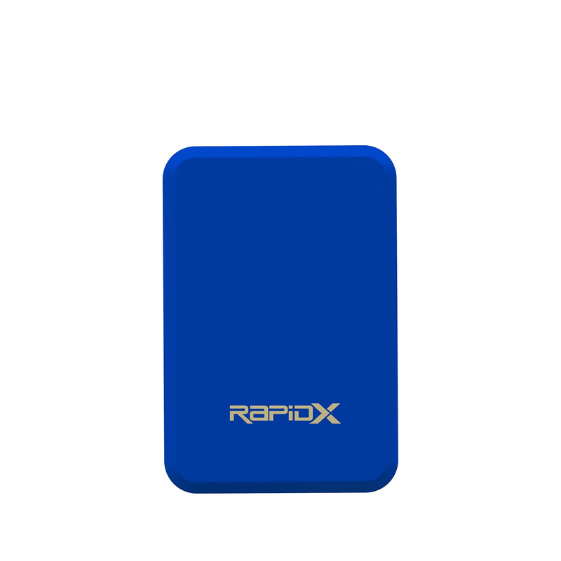  [AUSTRALIA] - RapidX Boosta Magnetic Wireless Charger, 5,000 mAh Power Bank for iPhone 13/13 Pro/13 Pro Max/13 Mini/12/12 Pro/12 Pro Max/12 Mini (Blue) Blue