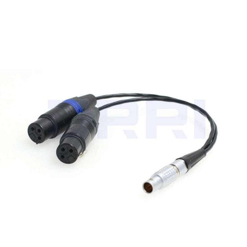  [AUSTRALIA] - DRRI Atomos 10pin to Dual 3-Pin XLR Breakout Audio Input Cable for Shogun Monitor Recorder Z 10pin-2*XLR