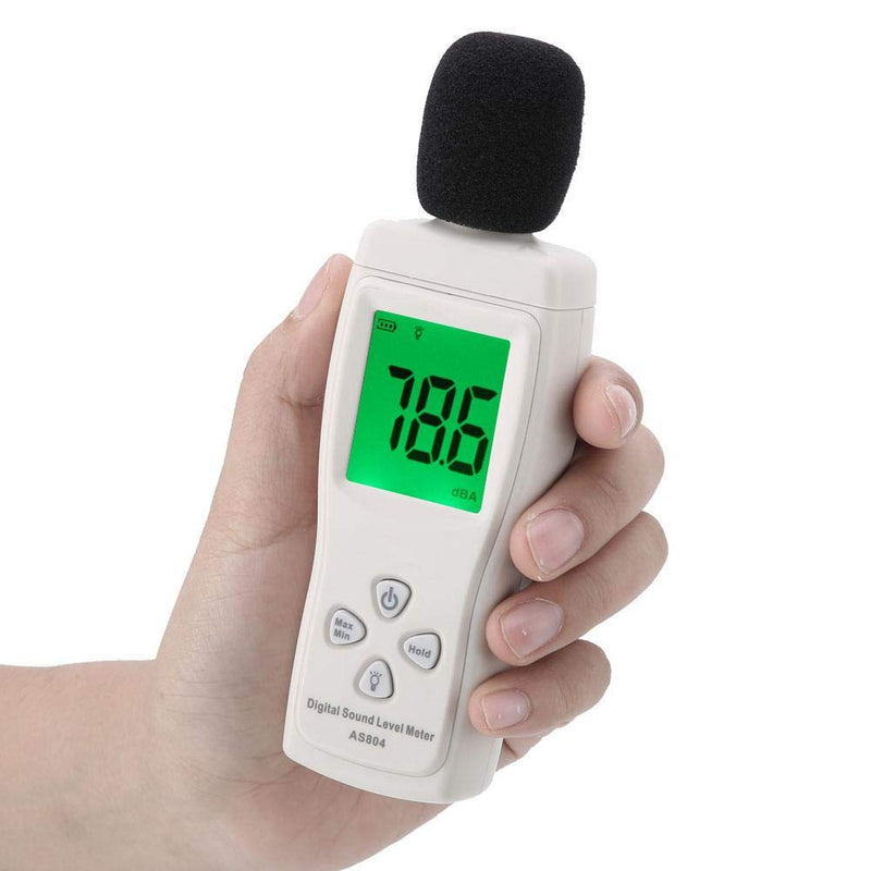  [AUSTRALIA] - Sound Level Meter Digital Sound Level Decibel Meter Noise Measure Device Testing Monitor with Large LCD Display High Accuracy Range 30-130dBA (Battery Not Included)