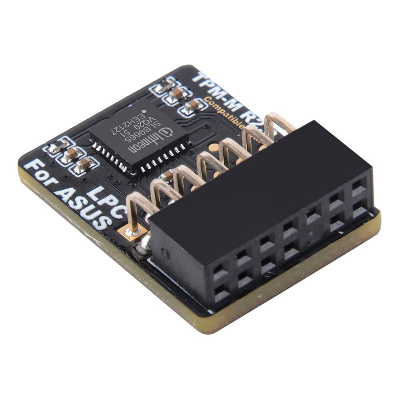  [AUSTRALIA] - NewHail TPM2.0 Module LPC 14Pin Module with Infineon SLB9665 for ASUS Motherboard Compatible with TPM-M R2.0