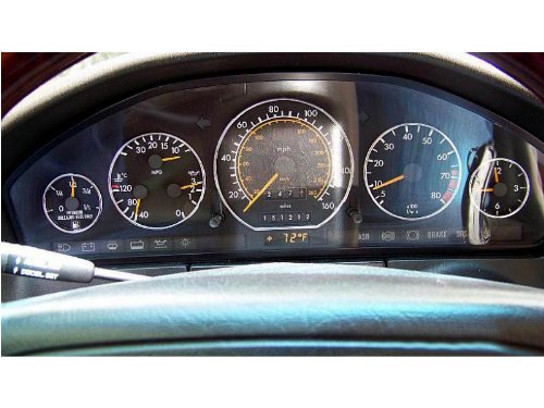 Deltalip Mercedes Benz W140 Chrome Gauge Cluster Dashboard Rings Dials & R129 91-99 - LeoForward Australia