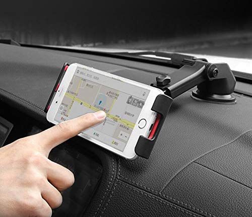  [AUSTRALIA] - DEMCERT Cell Phone Car Holder for Samsung Galaxy Z Fold 4,Strong Sticky Gel Pad with One-Touch Design Dashboard Car Phone Holder Compatible with Galaxy Z Fold 3 (Black)