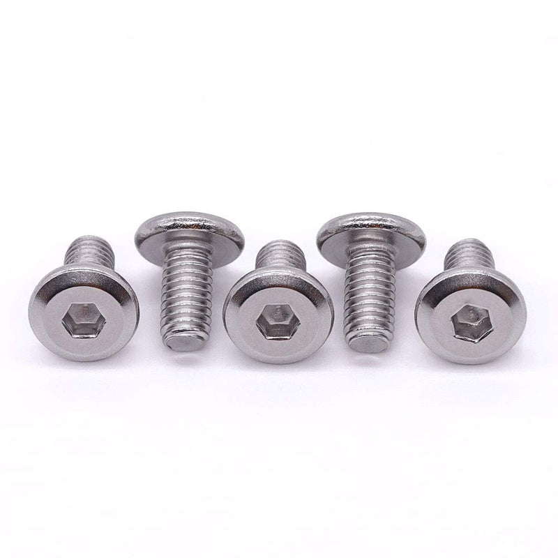  [AUSTRALIA] - M6-1.0 x 10mm Flat Head Hex Socket Cap Screws Bolts, 304 Stainless Steel 18-8, Countersunk Connector Screws for Furniture Baby Bed Chairs, Bright Finish, Full Thread, Pack of 30 M6-1.0 x 10mm (30 PCS)