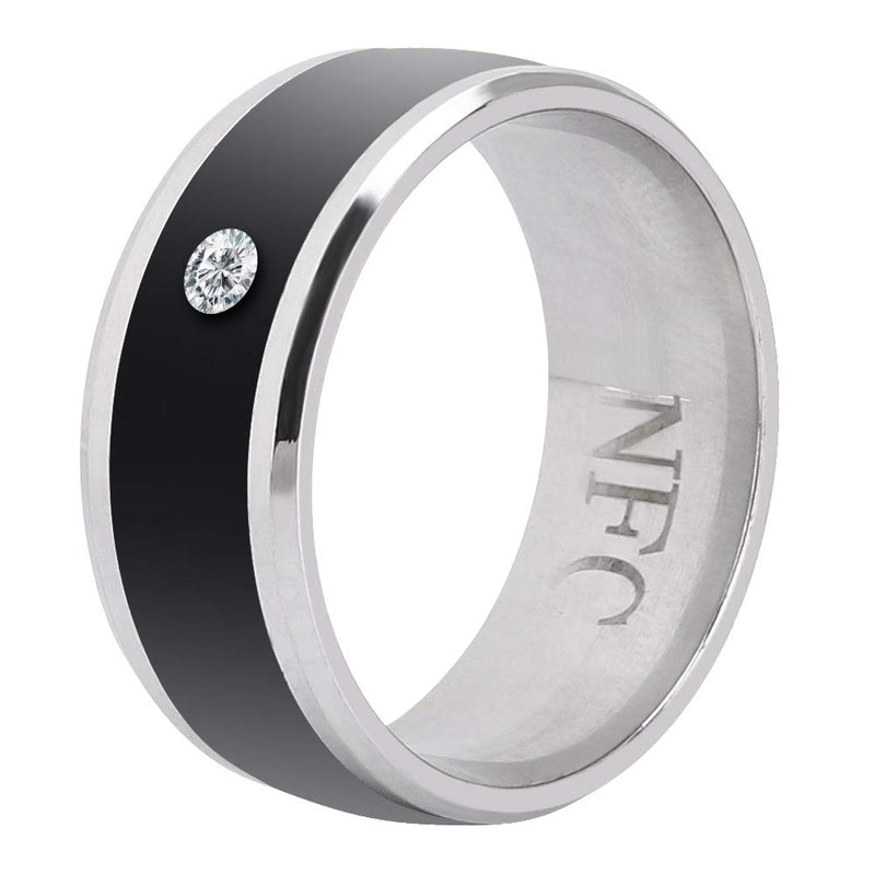  [AUSTRALIA] - Smart Ring, NFC Smart Ring Metal Ring, Easy to use for Mobile Phone(size9)