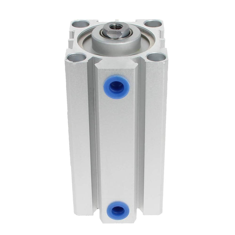  [AUSTRALIA] - Othmro SDA32 x 60 Sealing Thin Air Cylinder Pneumatic Air Cylinders, 32mm/1.26inch Bore 60mm/2.36inch Stroke Aluminium Alloy Pneumatic Components for Pneumatic and Hydraulic Systems 1pcs sliver