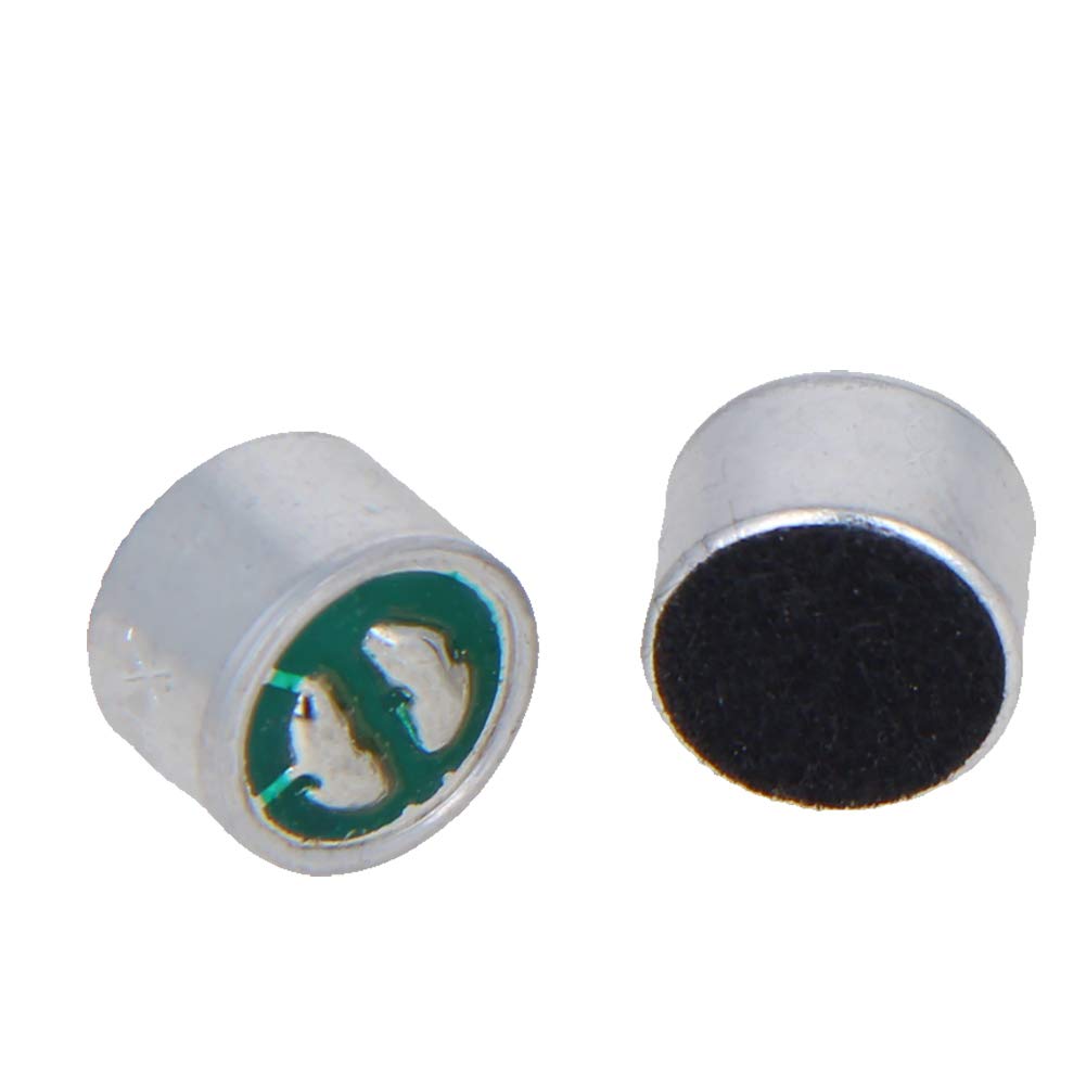  [AUSTRALIA] - Fielect 20Pcs 9767-52DB Electret Microphone Pickup 9.7mm x 7mm Cylindrical Condenser MIC with Solder Joint for PCB