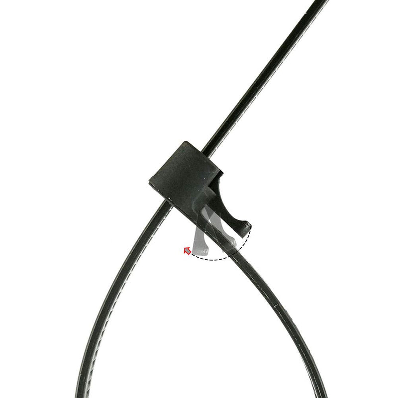  [AUSTRALIA] - HS Black Reusable Releasable Adjustable Nylon Cable Zip Ties 8 Inch 100 Pack 50LBS Wide Wire Straps,Outdoor String Lights-Fixing,Luggage Locking