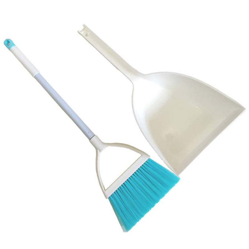 Qidiwin Mini Broom&Dustpan, Home&Kitchen Sweeping for Kids(White+Blue) - LeoForward Australia