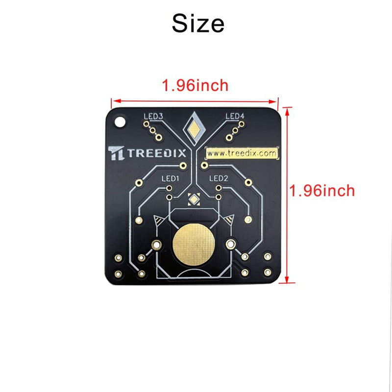  [AUSTRALIA] - Treedix Soldering Practice Projects DIY Electronics Kits Circuit Board Training Board with Battery for Beginners, Students and DIY Enthusiasts