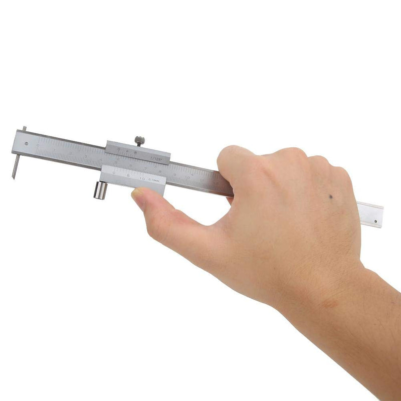  [AUSTRALIA] - Vernier Caliper 0-200 mm Stainless Steel Pocket Vernier Caliper with Locking Screw Parallel Marking Gauge Vernier Caliper Measuring Tool (0-200 mm)