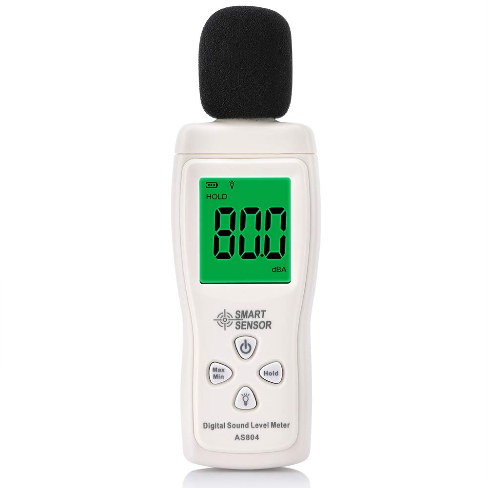  [AUSTRALIA] - Digital Sound Level Meter dB Decibel Handheld Meter Portable Sound Level Meter 30-130dBA Fast Responding LCD Screen with Backlight for Industry and Everyday Life