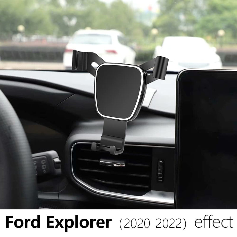  [AUSTRALIA] - LUNQIN Car Phone Holder for 2020-2023 Ford Explorer Auto Accessories Navigation Bracket Interior Decoration Mobile Cell Phone Mount