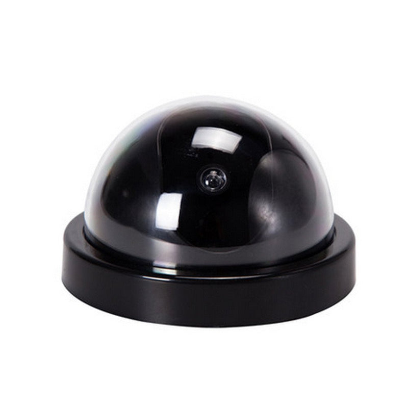  [AUSTRALIA] - Etopars 2 X Black Dome Fake Dummy Security CCTV Camera Waterproof IR LED Flashing Red Light Outdoor Indoor Surveillance