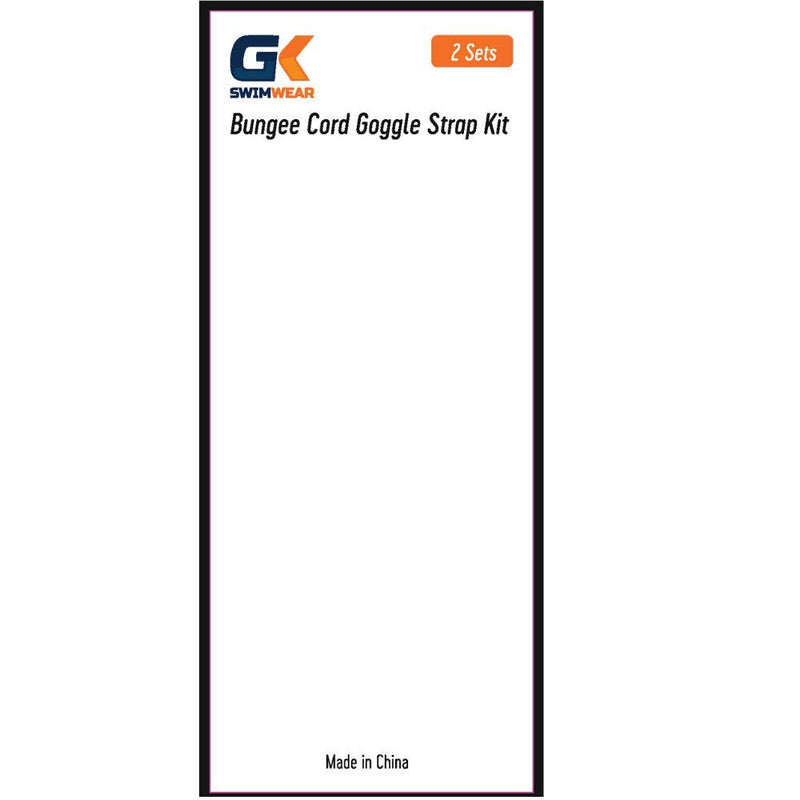  [AUSTRALIA] - GK Swimwear Bungee Cord Goggle Strap Kit (2 Sets) Fuschia