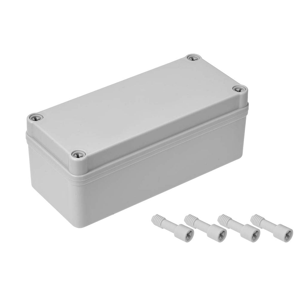  [AUSTRALIA] - Awclub 7.2"x3.2"x2.8"(180mmx80mmx70mm) Dustproof IP67 Junction Box DIY Case Enclosure Gray 7.2"x3.2"x2.8"