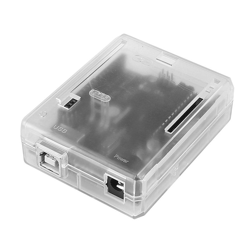 SB Uno R3 Case Enclosure New Transparent Clear Computer Box Compatible with Arduino UNO R3 - LeoForward Australia