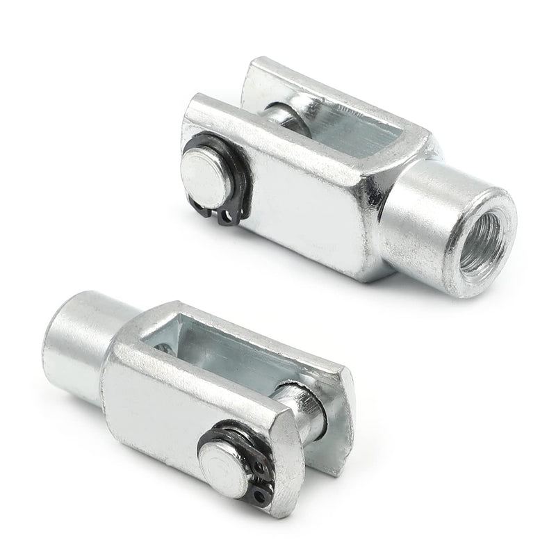  [AUSTRALIA] - Othmro 2pcs Air Cylinder Rod Clevis End 40mm Length M8x1.25 Female Thread Y Connector