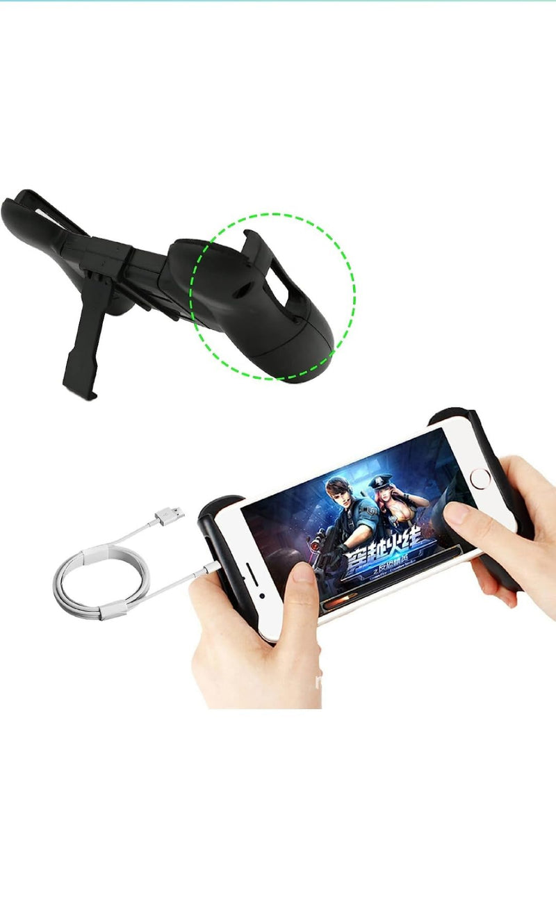  [AUSTRALIA] - Portable 4-7 inch Mobile Phone Support Game Controller Grip Game Holder Handle with Bracket