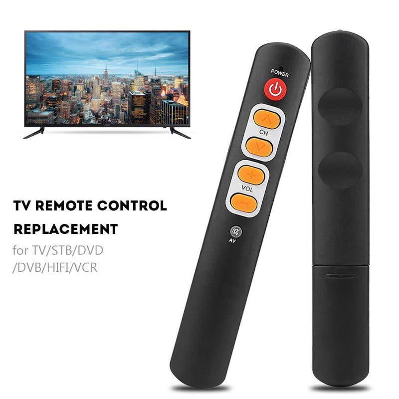 Learning Remote Control with Big Buttons, 6 Keys Universal Remote Control Smart Controller for TV STB DVD DVB HiFi VCR(Orange) Orange - LeoForward Australia