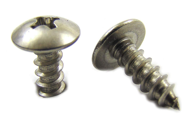  [AUSTRALIA] - #6 x 1/2" Stainless Truss Head Phillips Wood Screw (100pc) 18-8 (304) Stainless Steel Screws by Bolt Dropper #6 x 1/2"
