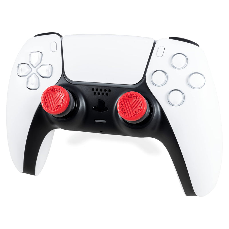  [AUSTRALIA] - KontrolFreek Call of Duty: Vanguard Performance Thumbsticks for PlayStation 4 (PS4) and PlayStation 5 (PS5) | 2 High-Rise, Hybrid| Red/Black