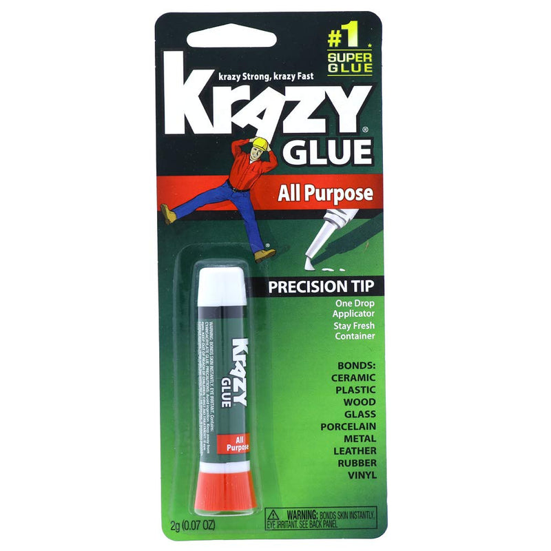  [AUSTRALIA] - OCD Bargain Krazy Glue Original Adhesive - Super Glue - Precision Tip - Multi-Purpose One Drop Applicator (4) 4