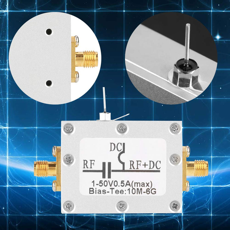  [AUSTRALIA] - 1pcs 10MHz-6GHz Frequency Bias T Broadband Radio Transmission Microwave Coaxial Bias Low Noise Amplifier Module