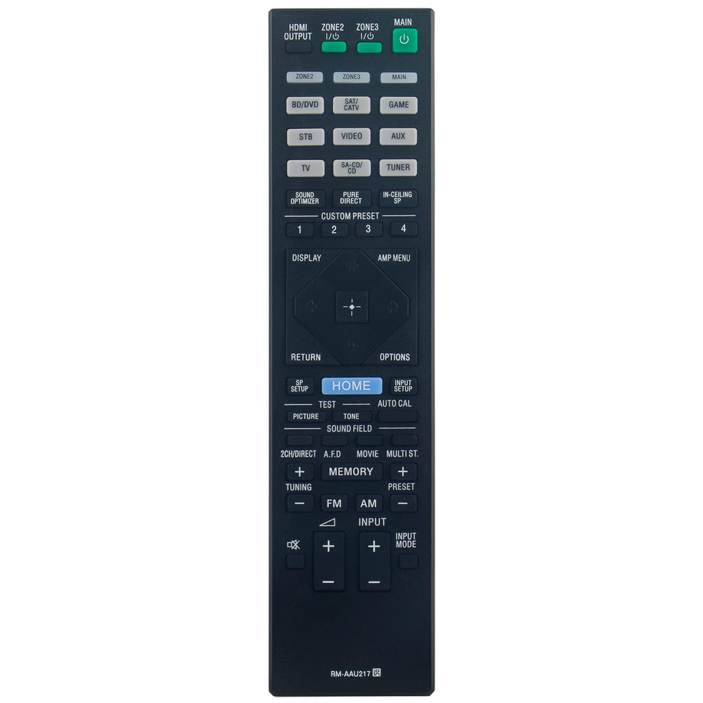  [AUSTRALIA] - RM-AAU217 Replacement Remote Control fit for Sony Multi Channel AV Receiver STR-ZA5000ES STR-ZA3100ES STR-ZA2100ES STR-ZA1100ES