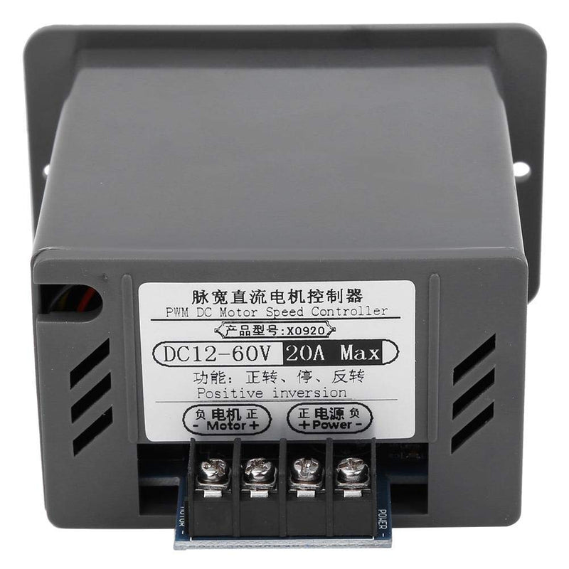  [AUSTRALIA] - DC12V-60V/20A Motor Speed Controller, DC Motor Speed Controller, Forward/Reverse Electric Motor Speed Regulator, Suitable for DC Brush Motor.