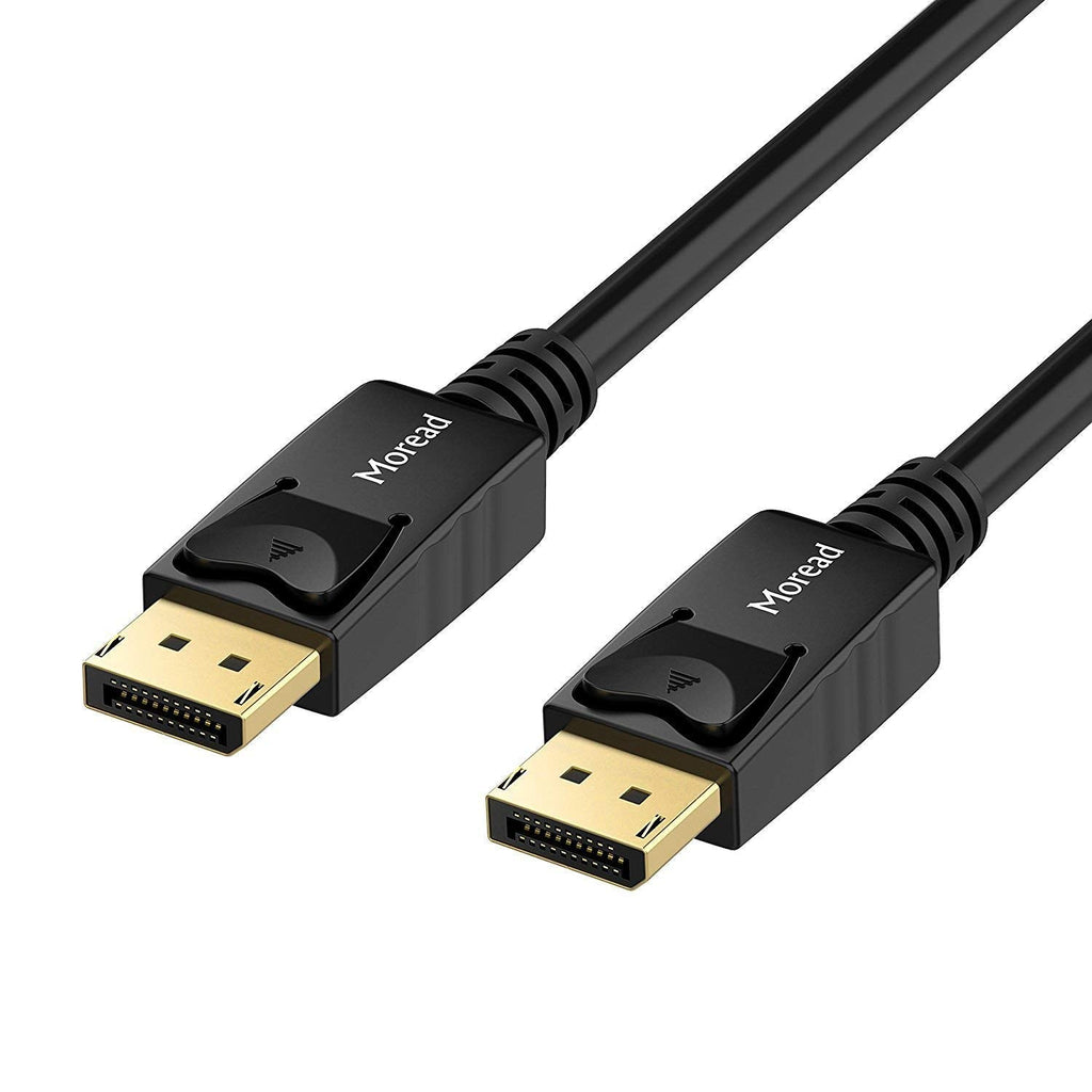  [AUSTRALIA] - Moread DisplayPort to DisplayPort Cable, 6 Feet, Gold-Plated Display Port Cable (4K@60Hz, 2K@144Hz) DP Cable Compatible with Computer, Desktop, Laptop, PC, Monitor, Projector - Black 1