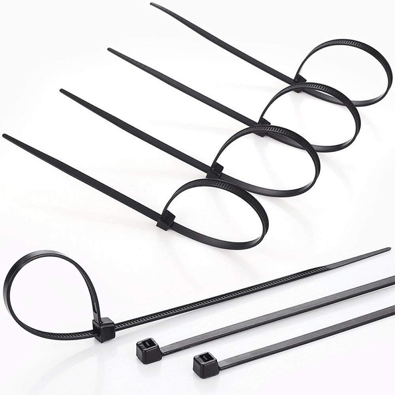  [AUSTRALIA] - 4x150MM Self Locking Nylon Cable Ties, 6” Standard Zip Tie Wire Strap Fastener, 500Pcs