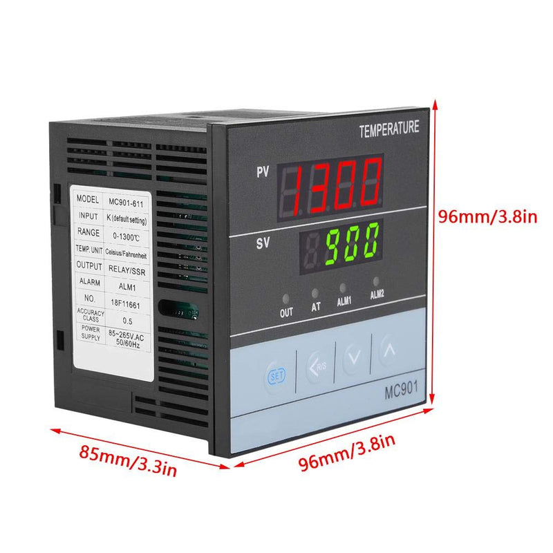  [AUSTRALIA] - MC901 digital PID temperature controller, universal input SSR relay output ℃/℉ display with screws 96x96x85mm