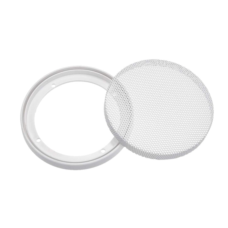  [AUSTRALIA] - uxcell Speaker Grill Cover 3 Inch 106.5mm Mesh Decorative Circle Subwoofer Guard Protector White 2pcs