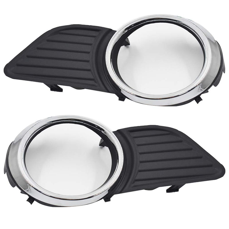  [AUSTRALIA] - Pair Front Fog Light Lamps Frame Cover Trim Fit for Toyota Sienna XLE LE 2011-2015