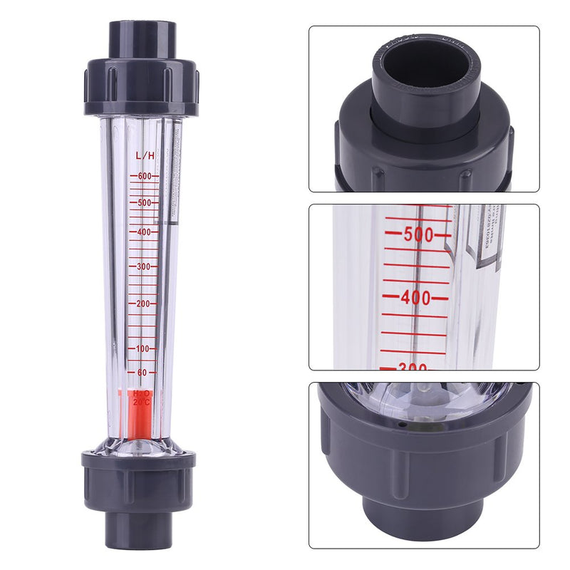 60-600L/H Rotameter Plastic Tube Liquid Water LZS-15 Flow Meter DN15 - LeoForward Australia