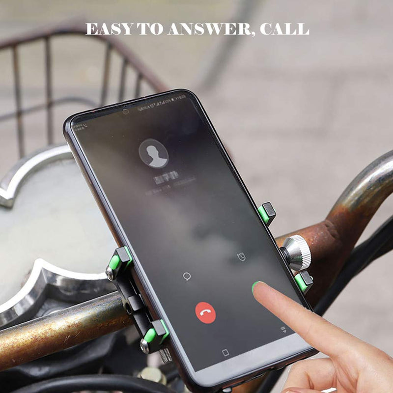  [AUSTRALIA] - FOLOU Bike Phone Mount, Bicycle Phone Holder, Universal Motorcycle Handlebar Mount Fits for iPhone XR, XS Max/8/8 Plus, 7, 6/6s Plus, Galaxy S9/S9 Plus, 55mm - 95mm/2.17" Phones Black