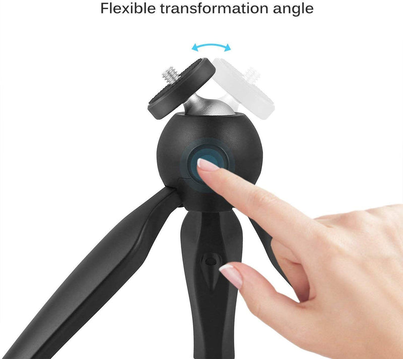  [AUSTRALIA] - ManyBox Mini Tripod Projector Mount with 360 Degrees Rotatable Heads for Projectors