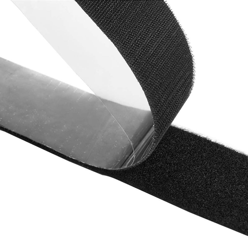  [AUSTRALIA] - GOHOOK 2 Inch Adhesive Black Hook and Loop Tape - 5 Yards, Heavy Duty Strips/Industrial Strength Sticky Fastener 1