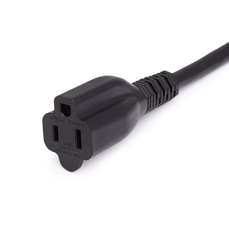  [AUSTRALIA] - Amazon Basics 6-Foot Extension Cord - 13 Amps, 125V - Black Single