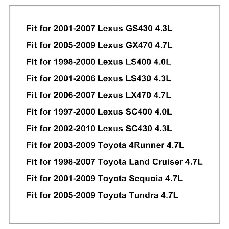 SCITOO Exhaust Variable Valve Timing Solenoids Camshaft Position Replace for Lexus LS400 1998-2000 for Lexus GS430 2001-2007 for Toyota Sequoia 2001-2009 - LeoForward Australia