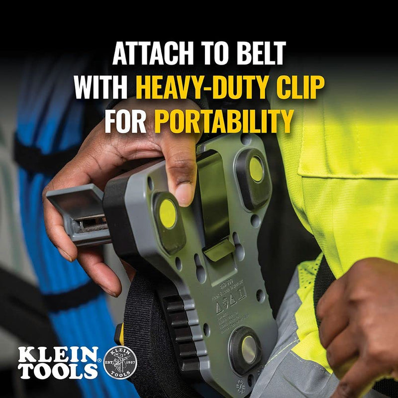  [AUSTRALIA] - Klein Tools 450-900 Cable Management, Hook & Loop Dispenser with 12-Foot x 3/4-Inch Tape Roll, Cuts Custom Length Hook & Loop Strips, Black