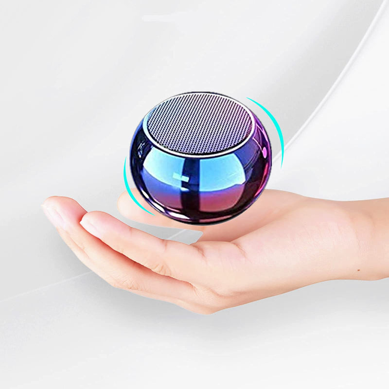 Small Bluetooth Speaker Portable Wireless，Colorful Metal case - Stereo Sound Mini Bluetooth Speaker purple - LeoForward Australia